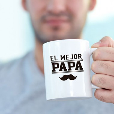 Mug El Mejor Papa bigote