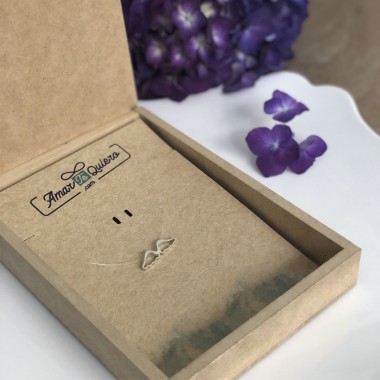 Pulsera Alas en plata con frase