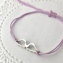 Pulsera Alas en plata con frase