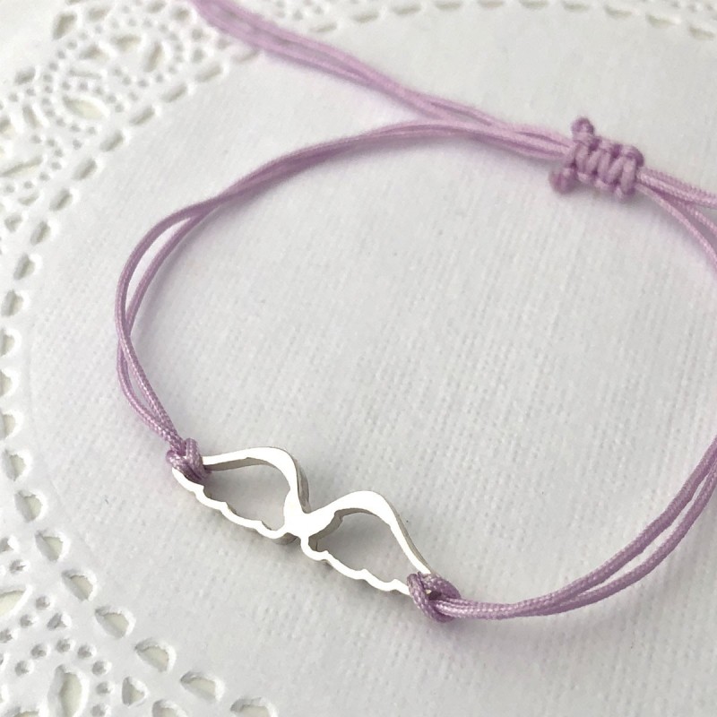 Pulsera Alas en plata con frase Pulsera Alas en plata con frase